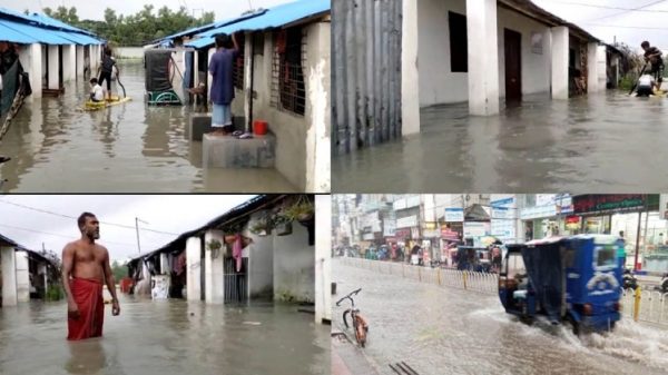 ঘূর্ণিঝড় সিত্রাংয়ের প্রভাবে দুর্ভোগে ব‌রিশালবাসী