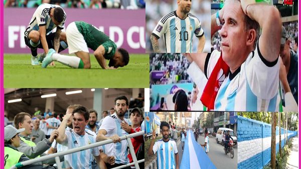 বিশ্বকাপ উন্মাদনা : সৌদি আরবের কাছে হেরে যাওয়ায় হতাশ বিশেষ প্রতিনিধি আর্জেন্টিনা সমর্থকরা, উচ্ছ্বাসে মেতেছে বাংলাদেশের ব্রাজিল সমর্থকরা