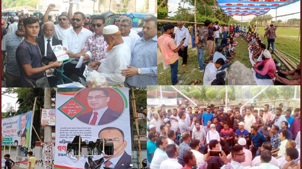 বরিশালে বিএনপির সমাবেশস্থলে স্লোগানে মুখরিত, ব্যানার ভাঙচুরসহ বিভিন্নস্থানে হামলার অভিযোগ