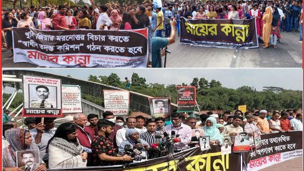 জিয়াউর রহমানের কবর সরানোর দাবি 'মায়ের কান্না'র