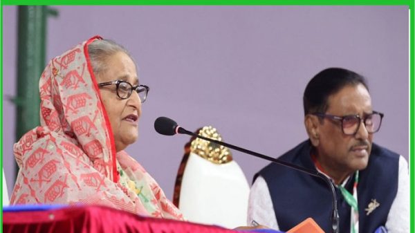 আওয়ামী লীগের সভাপতি শেখ হাসিনা, সাধারণ সম্পাদক ওবায়দুল কাদের