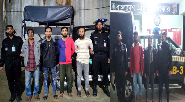 র‍্যাবের অভিযানে ৬৬৪ মোবাইলসহ ২০ চোর আটক