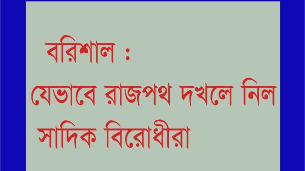 বরিশাল : যেভাবে রাজপথ দখলে নিল সাদিক বিরোধীরা