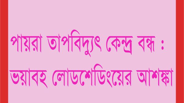 পায়রা তাপবিদ্যুৎ কেন্দ্র বন্ধ : ভয়াবহ লোডশেডিংয়ের আশঙ্কা