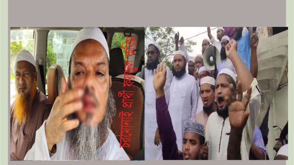 লাঠিসোটা-তলোয়ার নিয়ে বরিশাল শহরে ঢোকার চেষ্টা চরমোনাই পীরের অনুসারীদের, হার্ডলাইনে পুলিশ