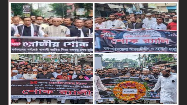 বাউফলে যথাযোগ্য মর্যাদায় পৃথকভাবে জাতীয় শোক দিবস পালন