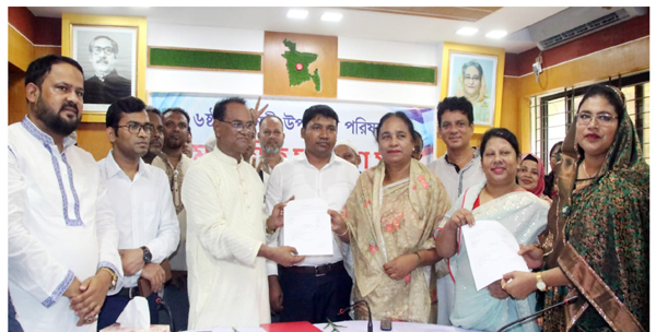 গৌরনদীতে নবনির্বাচিত উপজেলা চেয়ারম্যানের দায়িত্বভার গ্রহণ