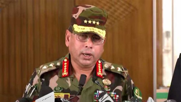 অন্তর্বর্তীকালীন সরকারের শপথ বৃহস্পতিবার রাতে : সেনাপ্রধান