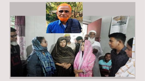 বরিশালে প্রয়াত বিএনপি নেতা খোকন মাস্টারের শোকাহত পরিবারের খোঁজখবর নিলেন বিএনপি নেত্রী শিরিন
