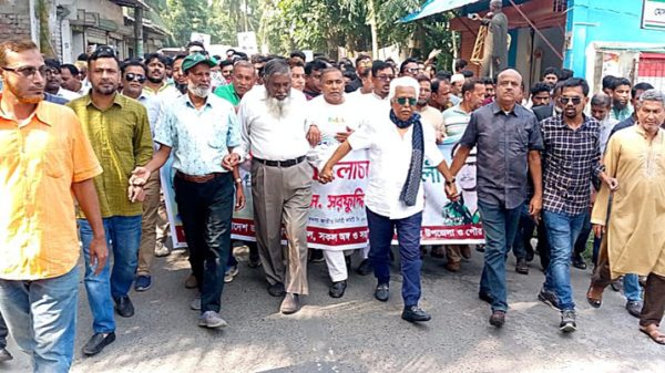 উজিরপুরে বিপ্লব ও সংহতি দিবস উপলক্ষে বিএনপির কেন্দ্রীয় নেতা সরফুদ্দিন সান্টুর নেতৃত্বে বর্ণাঢ্য র‍্যালী