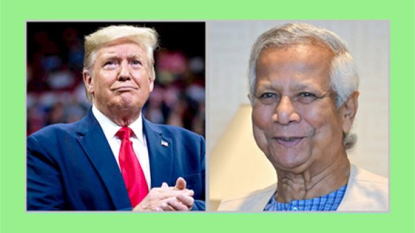 ট্রাম্প প্রশাসনের সঙ্গে কাজ করতে উন্মুখ হয়ে আছি : শুভেচ্ছাবার্তায় ড. ইউনূস